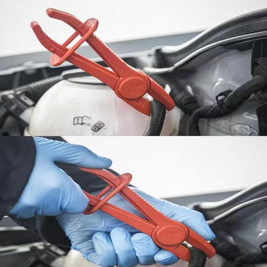 Markeny 3 Pack Hose Clamp Pinch Pliers Line Clamps for Brake Hoses, Fuel Hoses, Clamping Fuel, Bake, Red