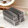 1pcs Tweezer Holder Makeup Organizer Transparent Rectangle Vertical Eyelash Extension Tool Storage Box Glue Manicure Salon Tools