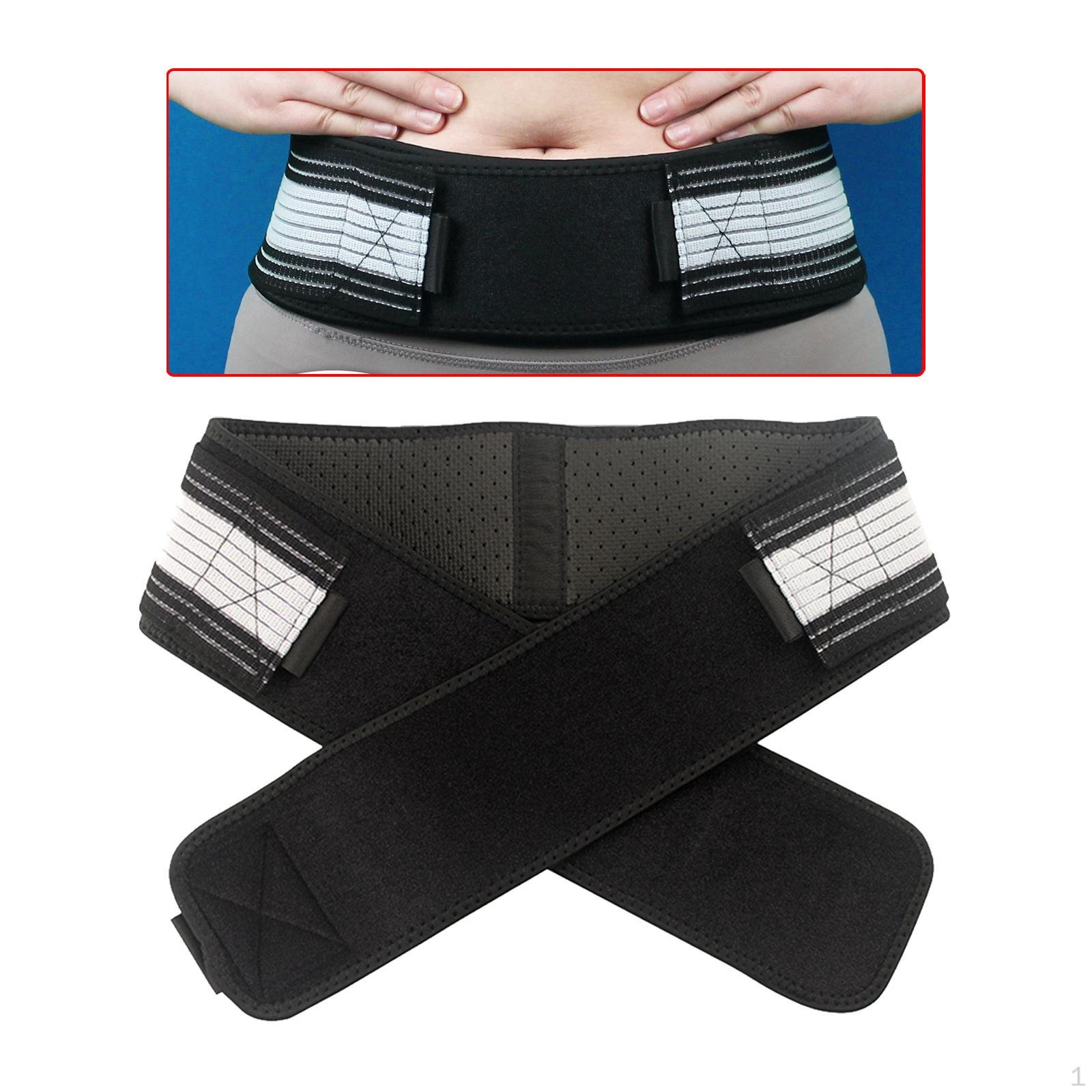 

Sacroiliac SI Joint Hip Belt Professional Stabilize Lower Back Support Brace Black 140cm