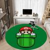 1pc Pocket Mario Office Round Area Rug,  Under Office Chairs Bedroom Living Room Home Decor a0926192