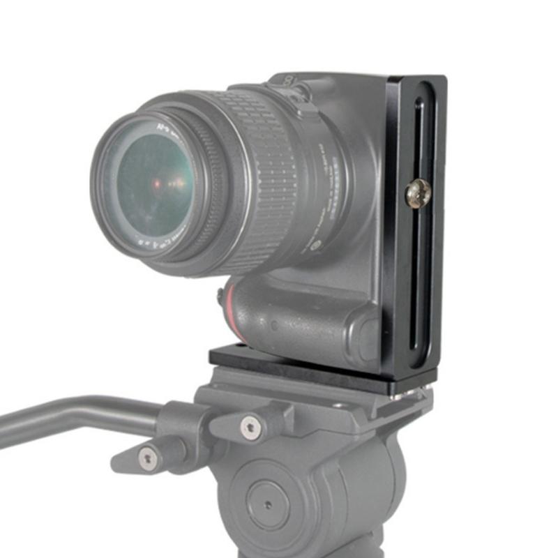 L Shape Camera Quick Release Plate Aluminum Tripod Mount Vertical Grip Holder