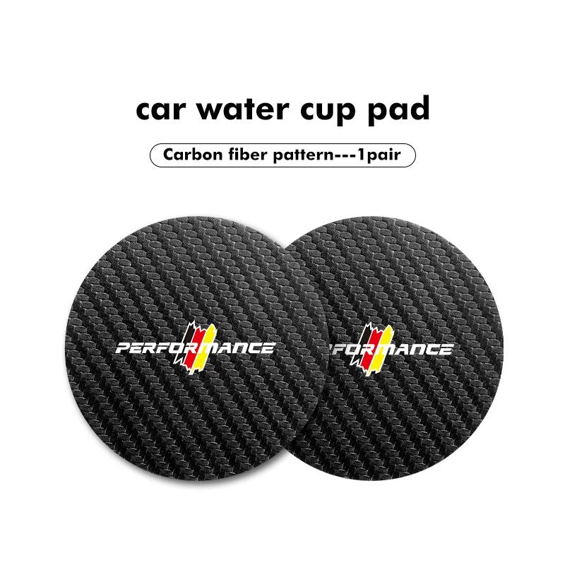 2pcs Car Coaster Water Cup Holder Anti-Slip Pads Accessories For BMW Performance M Alpina iX iX1 iX2 iX3 iX4 iX5 iX7 F11 E30