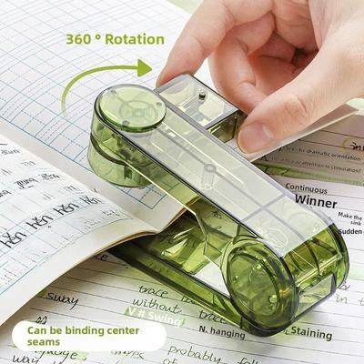 1Pcs Portable Stapler Portable Binding Machine Mini Binder Labor Saving Home Use Stapler Office Stationery for School Supplies
