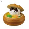 Ornament Crafts Exquisite Realistic Resin Cat Sandwich Bread Ornament for Cake Topper