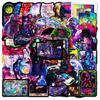 50 Sheets Of Trend Art Laser Surface Pp Sticker Punk Element Decorative Water Cup Skateboard Electricity