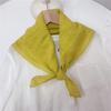 Clearance Welfare Retro Linen Square Scarf Literary And Versatile Women'S Summer Neck Protection Cotton And Linen Small Silk Scarf Scarf Printed Model