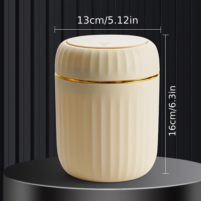 Desktop Press Trash Can Plastic Mini Garbage Bin with Lid Coffee Table Office Living Room Study Odor-Resistant Home Supplies