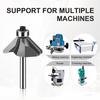 45 Degree Bevel Cutter Woodworking Milling Cutter Trimming Machine Engraving Cutter Head 45 Degree Chamfer Cutter 45 ° Bevel Cutter