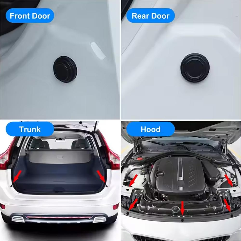 Car Door Shock Absorber Gasket Silicone Cushion Anti-Scratch Sticker Pads For Auto Sound Insulation Adhesive Stickers