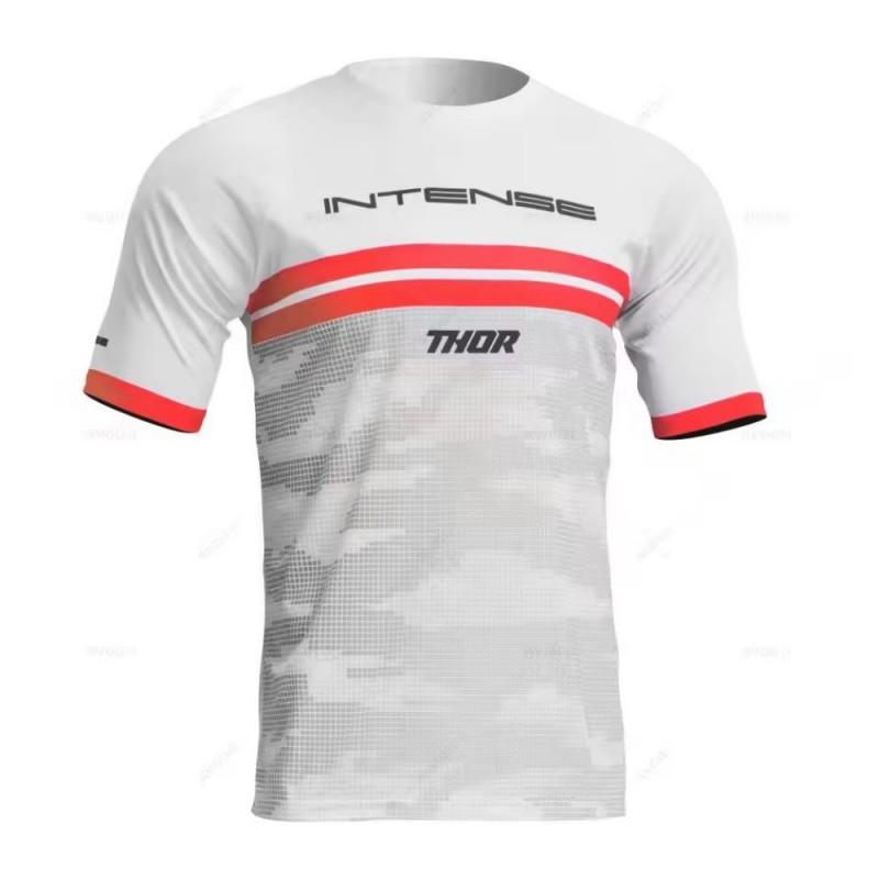 THOR Kurzarm MTB Trikot Schnelltrocknendes Radtrikot Herren Damen Mountainbike Motocross Top