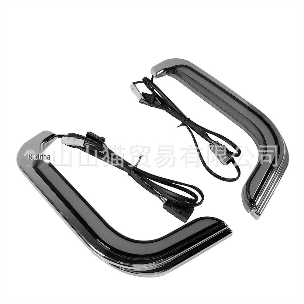 Harley Street Dual Light Glide Decorative Leg Shield Turn Signals for CVO Road King Motorcycle (1996-2013)