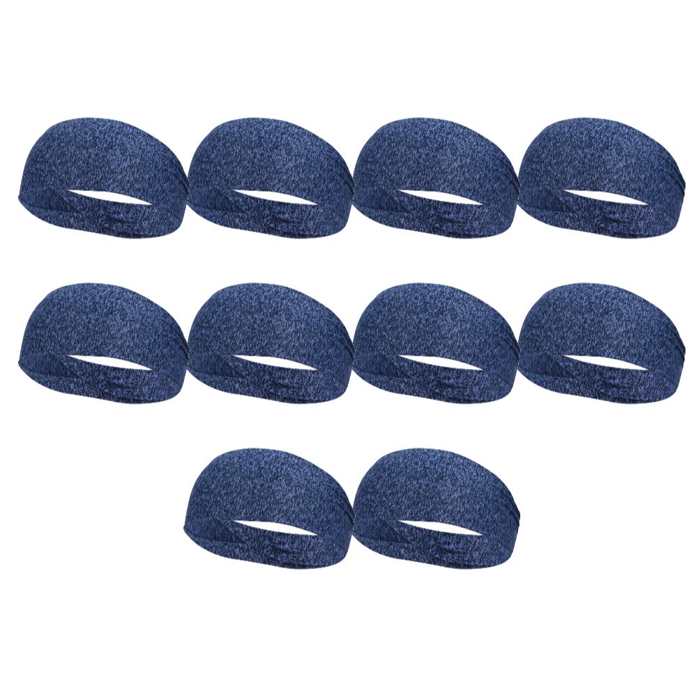 10-1pcs Elastic Headband Quick Dry Sweat Absorption Headdress Anti-slip Running Head Band Breathable for Yoga Running Biking
