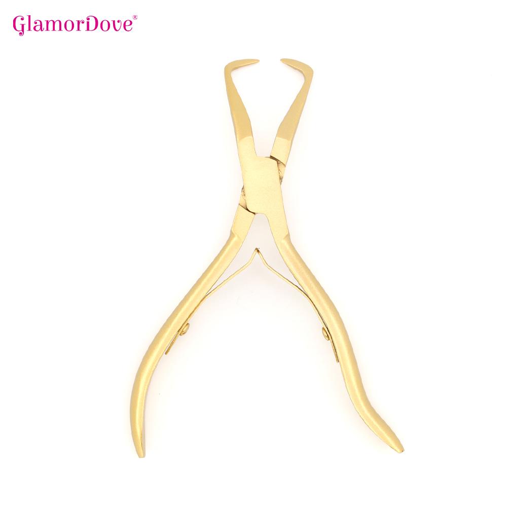 GlamorDove Micro Beads Plier For Hair Extension Removal Micro Ring Link/Bead Opener Tool Silver Color Micro Ring Bead Plier