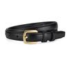 Women's High-End Fashion Smooth Buckle Leather Belt - Trendy and Versatile for Jeans or Casual Wear