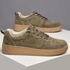 New Spring Men's Casual Leather Shoes All-Matching Sneakers Man Skateboard Footwear Versatile Tenis Masculino