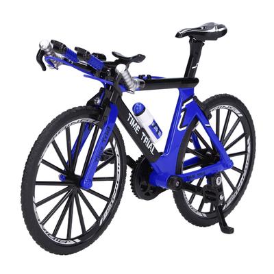 Finger Mountain Bike Alloy Mini Bicycle Model for Home Desk Workplace Office Decoration GiftsBlue