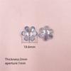 20pcs DIY Accessories Hair Jewelry Making 6 Petals Flower Loose Beads Handmade Materials Fashion Receptacle