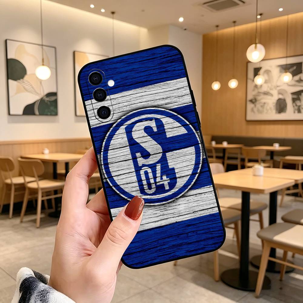 S-Schalke S04  Phone Case For Samsung Galaxy A73,A72,A71,A70,A53,A52,A51,Others Soft Black Cover