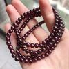 Natural6A Burgundy garnet multi-loop bracelet for women, fashionable crystal bracelet, gift for girls and students in summer