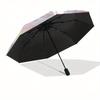 Hello Kitty, Sanrio Automatic Open/Close Umbrella-Cute Umbrella with Cute Design, Portable 3-Fold Compact Umbrella for Men & Women, Hallowee
