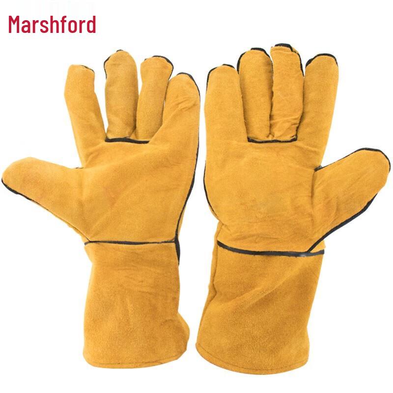 Mashifu Long Leather Welding Gloves One Size
