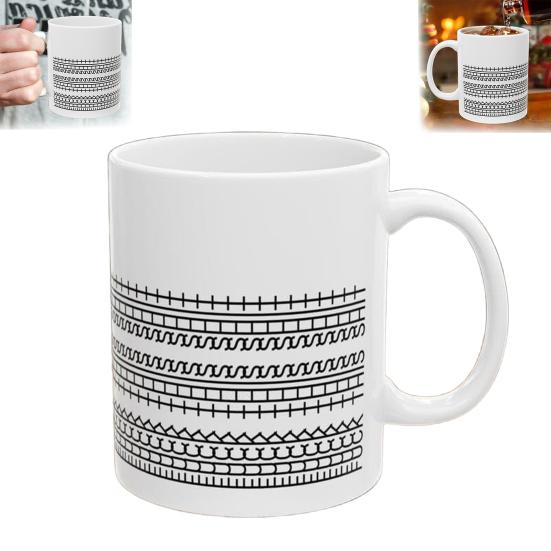 Yousheng Hidden Message Coffee Mug 11oz Capacity Ceramic Cup Funny Senior Citizen Mug Personalized Gift for Family Friends
