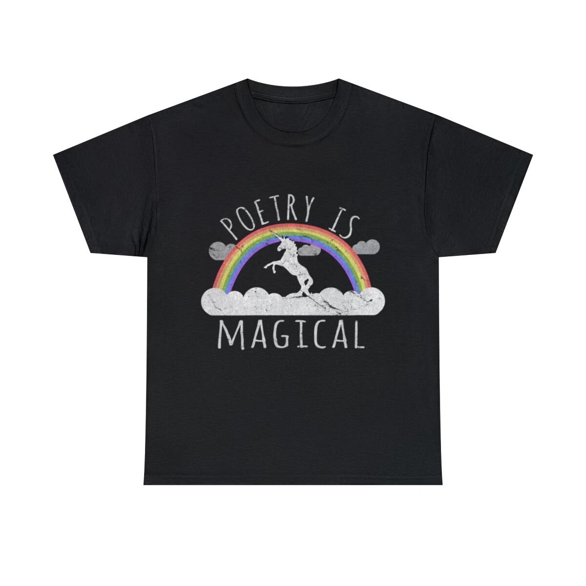 Poetry Is Magical Graphic Tee Shirt, S-5XL S