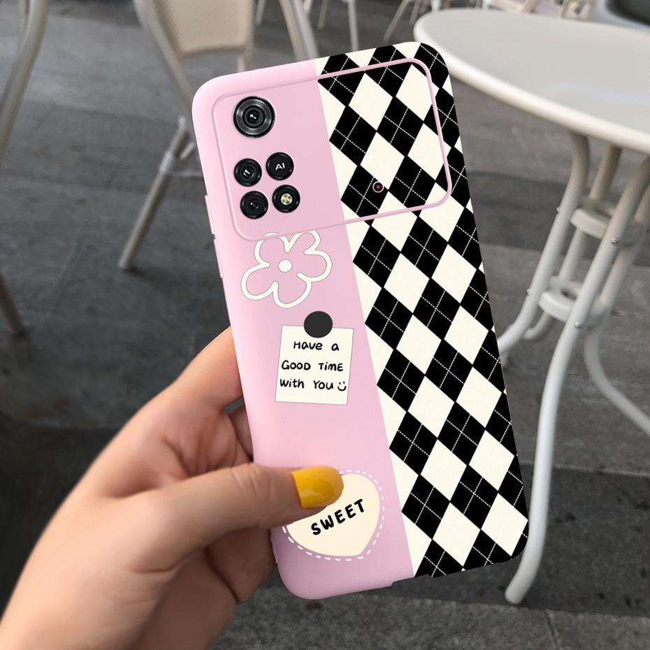 For Xiaomi Poco M4 Pro Case Lovely Pattern Candy Color Phone Case For Poco M 4 M4 Pro 5G 4G PocoM4 Soft Silicone TPU Back Cover
