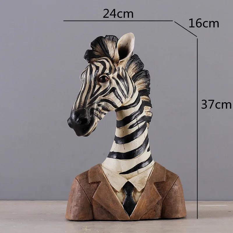 Sveķu rokdarbu rotājumi Zebra Žirafa Simulācijas