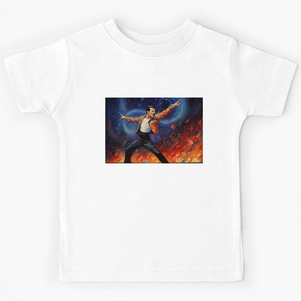 Freddie Mercury Flames Kids T-Shirt 110