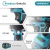 Yofidra 15000PSI 103Mpa Electric Grease Gun High Pressure Lubricating Oil Injector Machine Grease Gun For Makita 18V Battery Pin