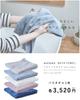Watawa Imabari Bath Absorbent Cotton 63 X Solid Navy Towel, Single, Quick-Drying, Thin, Large, Towel, 130cm,