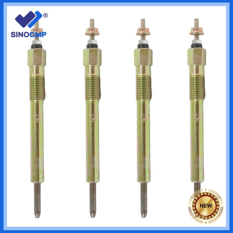 4pc 12V Glow Plugs set For Isuzu 4JB1 4JB1T 4JG1 4JG1T 4JA1 4JA1T Engine Sumitomo Kobelco SH60 Excavator NPR Truck 8-94133-759-9