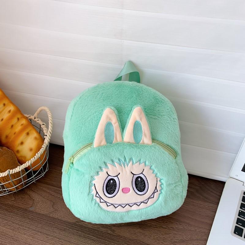 Plush Embroidered Cartoon Backpack for Girls - 2025 Trendy Schoolbag