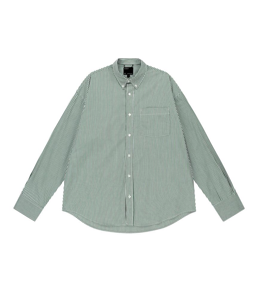 ENDOOR Piano Over Shirt (Green Stripe)
