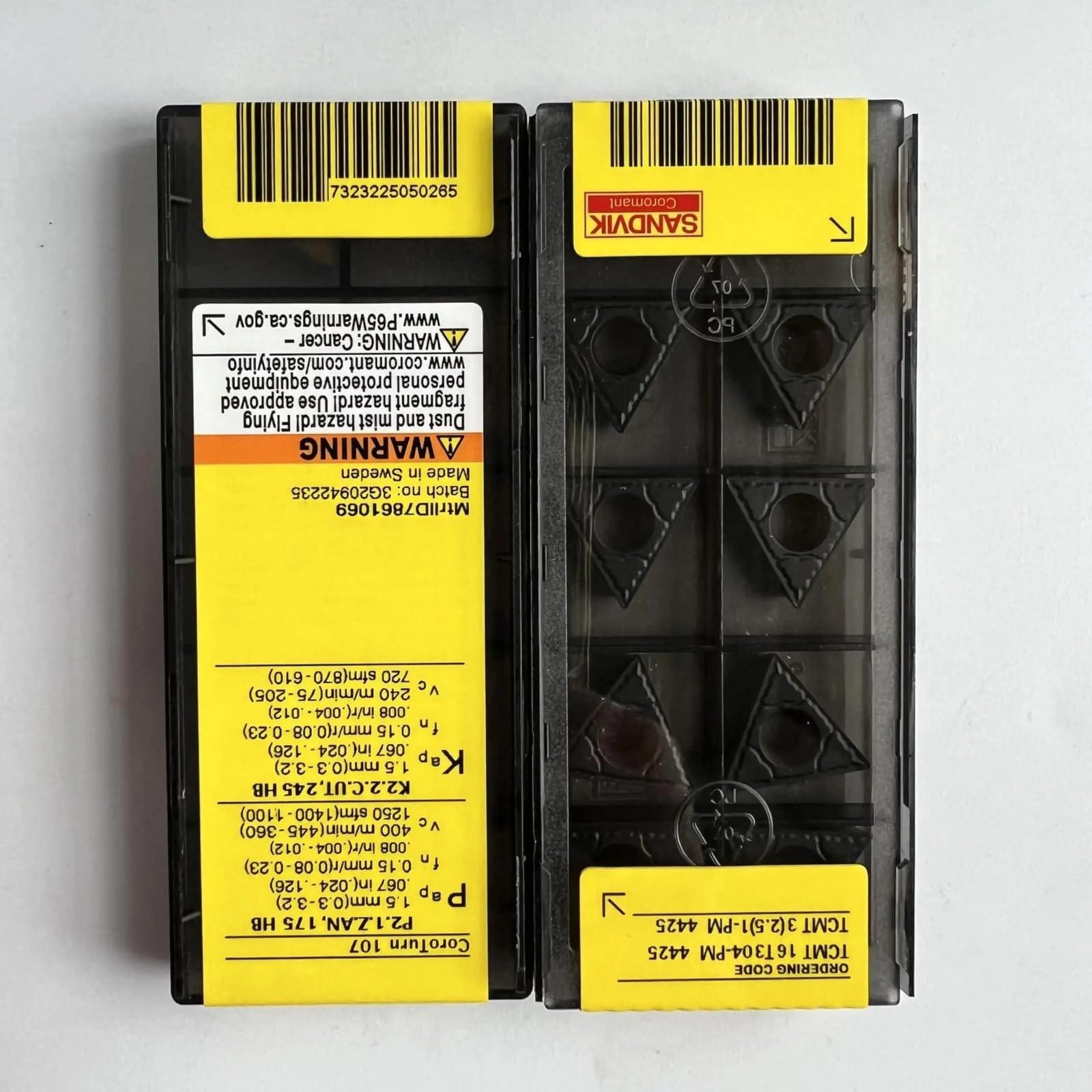 

Original Sandvik / TCMT16T304-PM 4425 / CNC lathe carbide blade 10 PCS