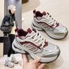 European station sports shoes women's spring 2025 new popular retro versatile small thick-soled lightweight dad shoes