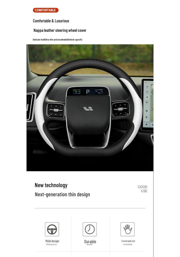 Ultra-thin Steering Wheel Cover for Li Auto L7, L6, L8, L9, MEGA 2023 Models