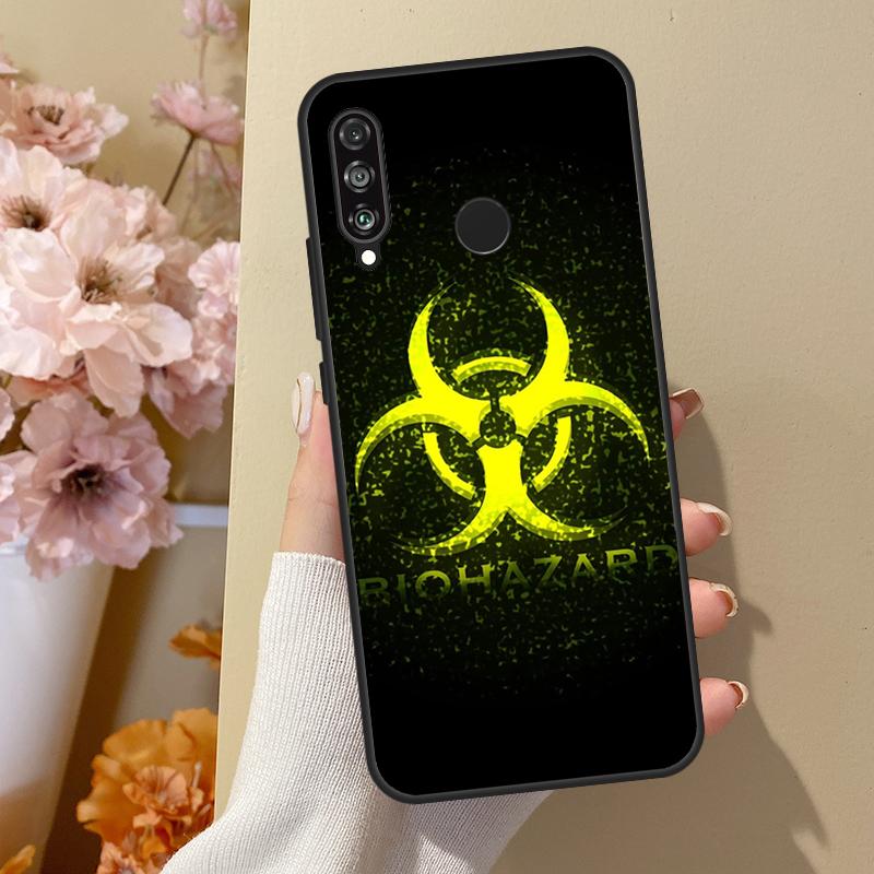Biohazard Symbol For Huawei Nova 10 SE 9 3i 7i 8i 11i 12i Y73 Y90 Y70 Y72 Y61 Y91 P60 Pro P40 P30 Lite Case