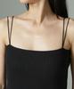 Nano Universe Antibacterial and Deodorizing Ribbed Camisole with Cups and Double Size F Straps, Women's, 050, Brown, 673-5124300