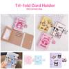 Stylish Anime Cartoon Print Wallet Mini Card Holder Easy Snap Closure Gender-neutral