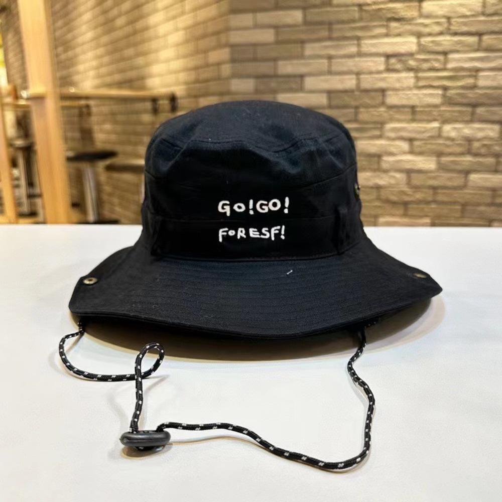 Big Brim Bucket Hat Y2K Sun Protection Hat Fashion Fisherman Hat  Hiking