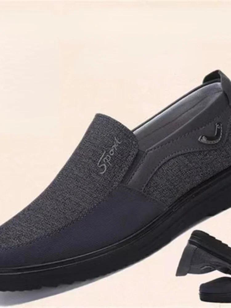 Herren Canvas Schuhe Outdoor Leichtgewicht Weiche Sohle Rutschfest Wanderschuhe Leicht und Bequem Lässig Herren