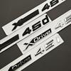 3D ABS Car Letters Logo XDrive 45i 45d Rear Trunk Badge Side Fender Emblem Decals For BMW X5 X6 X7 Q5 Q7 A7 A8 Accessories