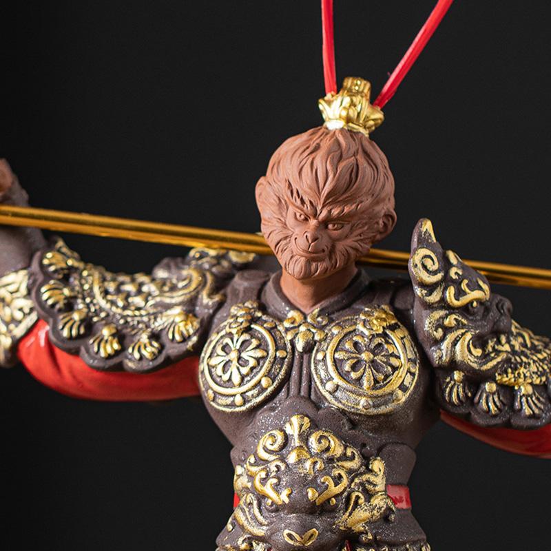Keramik Sun Wukong Spiel Anime Figuren Skulpturen Statue Zuhause Wohnzimmer Zimmer Büro Tisch Dekoration und Accessoires