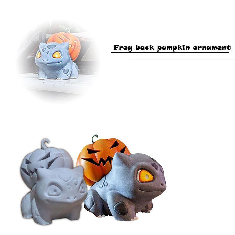 Halloween Resin Pumpkin Ornaments Detachable Bulbasaur Decoration Indoor For