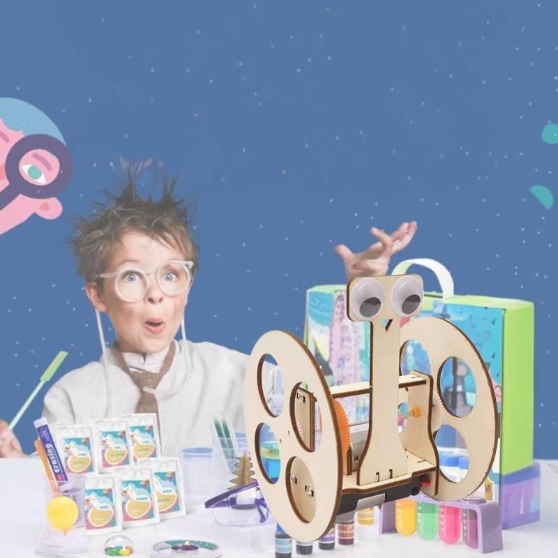 Wooden Diy Balance Car Robot Invention Science Experiment Stem Educational Material