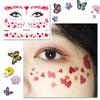 Autocolant cu tatuaj cu aripi de fluture cu zână Ochi impermeabili Machiaj de artă corporală pentru mâini