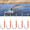 5Pcs Stainless Steel Strength Sharp Fish Hooks with Barb Lure Bait Sea Fishing Tackle Seawater Corrosion Resistance9 0#