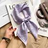 Women's spring and autumn silk scarf temperament versatile thin Internet celebrity Korean version light luxury fashion scarf high-end design small squ
